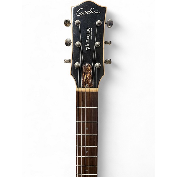 Used Godin 5TH Avenue SG Natural Acoustic Electric Guitar