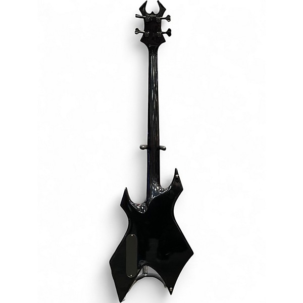 Used 2000s B.C. Rich Warlock JP165 Black Electric Bass Guitar