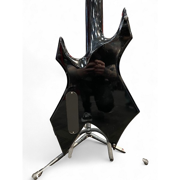 Used 2000s B.C. Rich Warlock JP165 Black Electric Bass Guitar