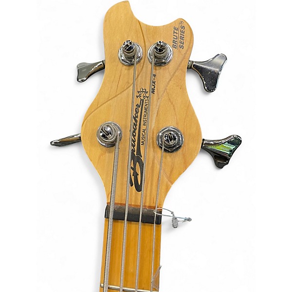 Used Brubaker MJX-4 Black Electric Bass Guitar