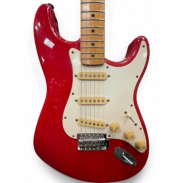 Used Fender STRATOCASTER Red Solid Body Electric Guitar