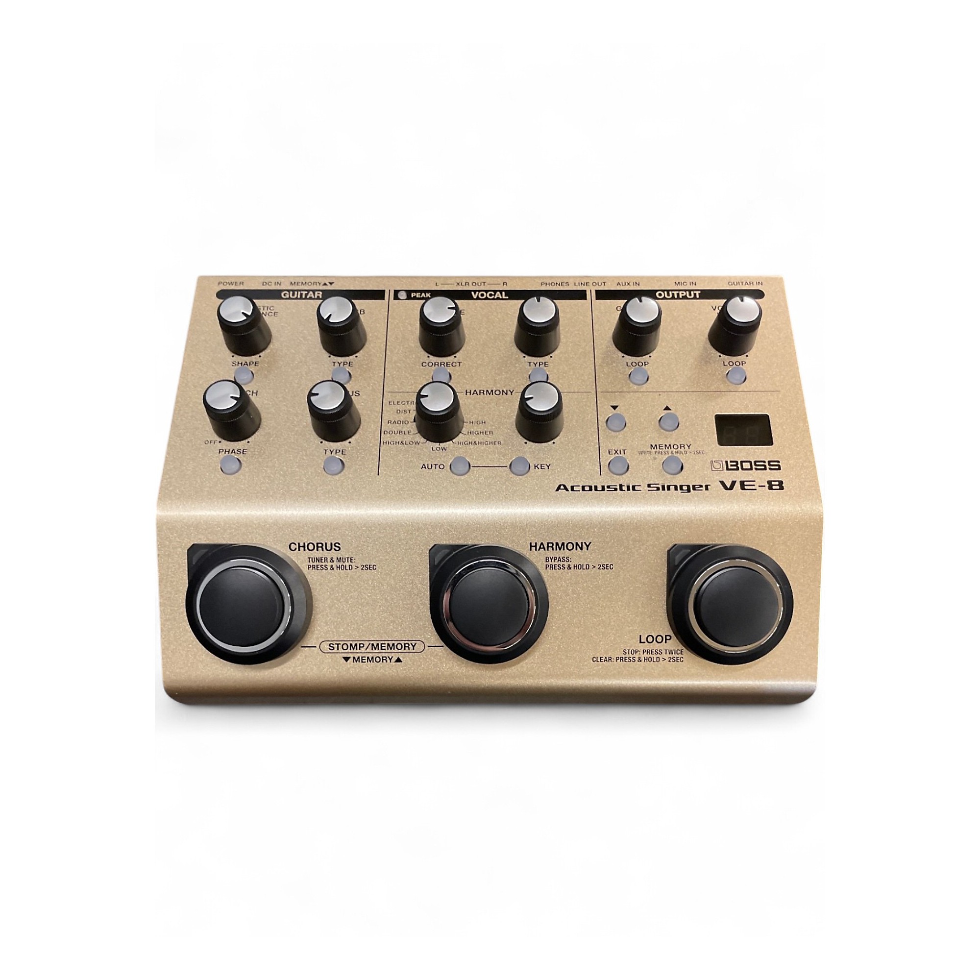 Used BOSS VE8 Acoustic Singer Effect Processor | Guitar Center