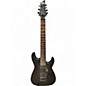 Used Schecter Guitar Research Damien 7 Floyd Rose Black Solid Body Electric Guitar thumbnail