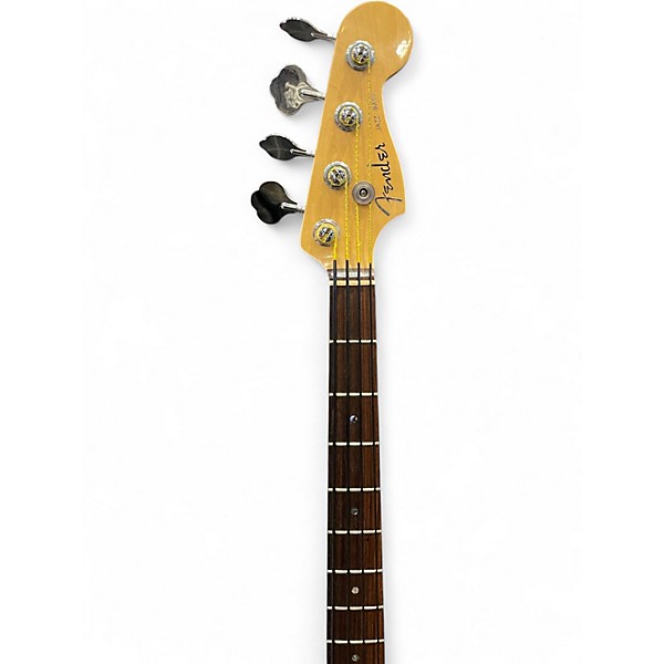 Used Fender American Deluxe Jazz Bass Montego Black Electric Bass Guitar