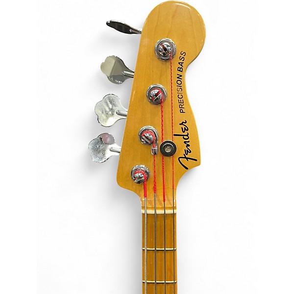 Used Fender American Elite Precision Bass Tobacco Burst Electric Bass Guitar