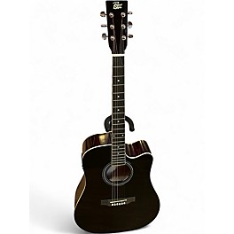 Used Rogue RA110DCEBK Black Acoustic Electric Guitar