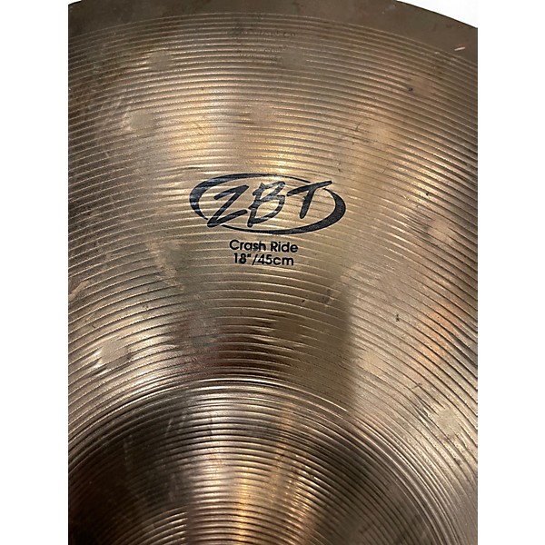 Used Zildjian 18in ZBT Crash Ride Cymbal