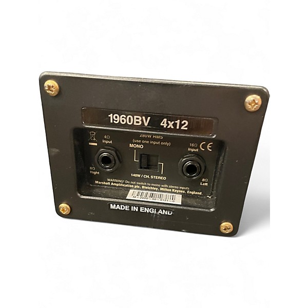 Used Marshall 1960BV 4x12 280W Stereo Straight Guitar Cabinet