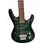 Used Washburn KC-40V Trans Green Solid Body Electric Guitar