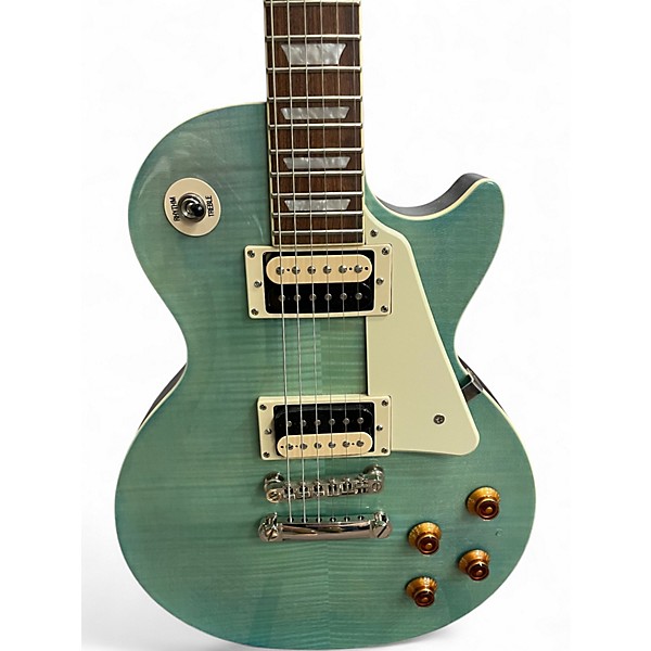 Used Epiphone Les Paul Traditional PRO III Plus Ocean Turquoise Solid Body Electric Guitar