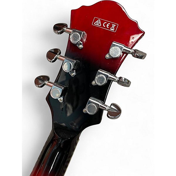 Used Ibanez AF75 Crimson Red Burst Hollow Body Electric Guitar