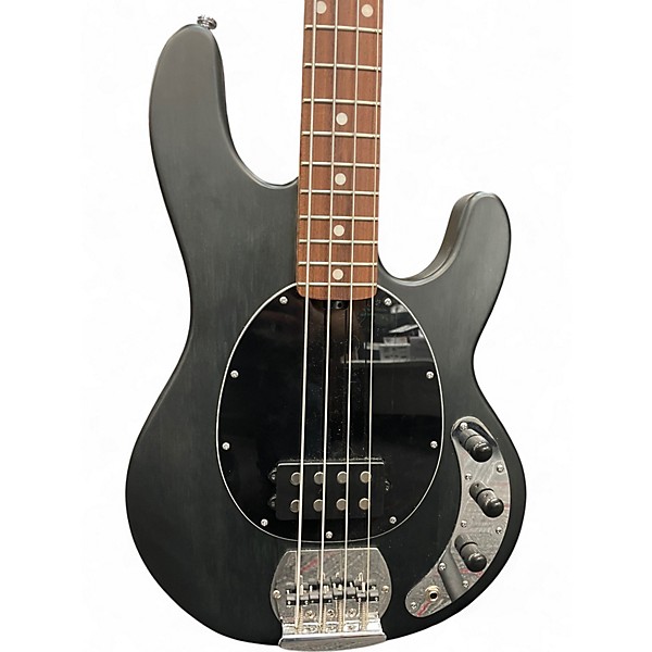 Used Sterling by Music Man Sting Ray Black Electric Bass Guitar