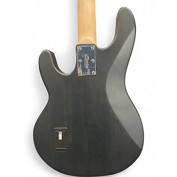 Used Sterling by Music Man Sting Ray Black Electric Bass Guitar