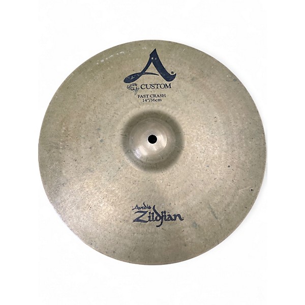 Used Zildjian 14in A Custom Fast Crash Cymbal