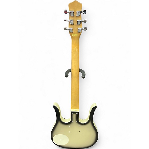 Used Danelectro Longhorn 31 fret Silver to black  Solid Body Electric Guitar