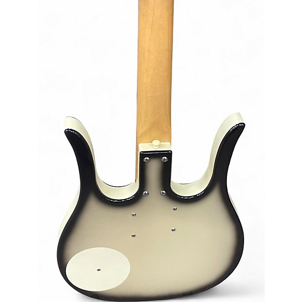Used Danelectro Longhorn 31 fret Silver to black  Solid Body Electric Guitar