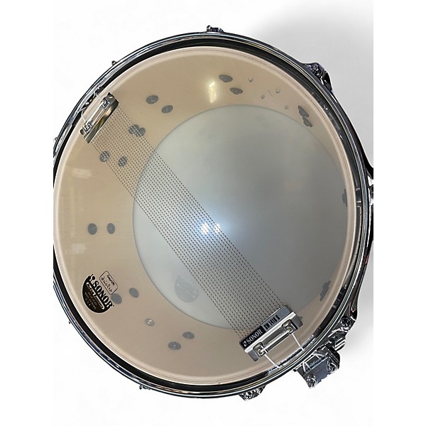 Used SONOR 14X6.5 SQ1 SNARE DRUM SATIN COPPER BROWN Drum