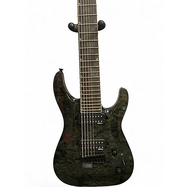 Used Jackson SOLOIST SLATHXQ3-8 QUILTED GREEN Solid Body Electric Guitar