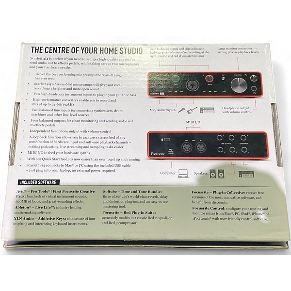 Used Focusrite Scarlett 4i4 Gen 3 Audio Interface