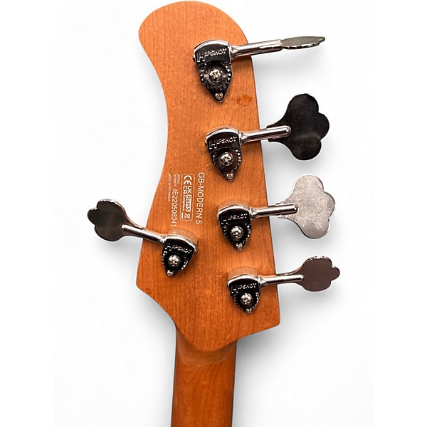 Used Cort GB Series Modern 5 Open Pore Vintage Natural Electric Bass Guitar