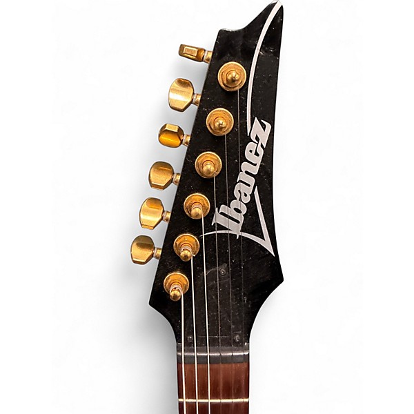 Used Ibanez RG421HPAH Blue Wave Black Solid Body Electric Guitar