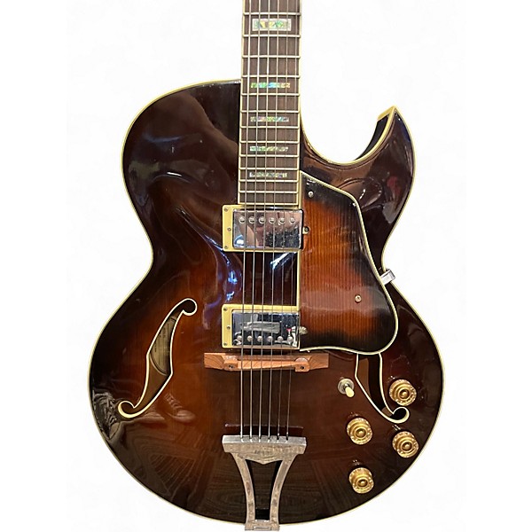 Used Ibanez AK85 Artcore Vintage Sunburst Hollow Body Electric Guitar