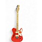 Used Squier Paranormal Cabronita Thinline Telecaster Fiesta Red Hollow Body Electric Guitar thumbnail