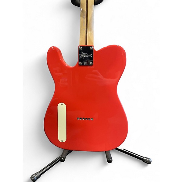 Used Squier Paranormal Cabronita Thinline Telecaster Fiesta Red Hollow Body Electric Guitar