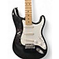 Vintage 1980s Fender Standard Stratocaster Black Solid Body Electric Guitar