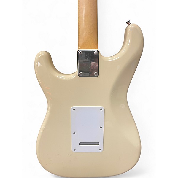 Used Squier MIJ Stratocaster Antique White Solid Body Electric Guitar