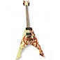 Used Dean  Michael Amott Flying V print Solid Body Electric Guitar thumbnail