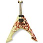 Used Dean  Michael Amott Flying V print Solid Body Electric Guitar
