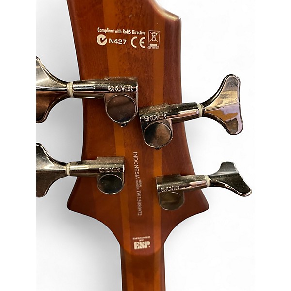 Used ESP LTD D-4 Walnut Electric Bass Guitar