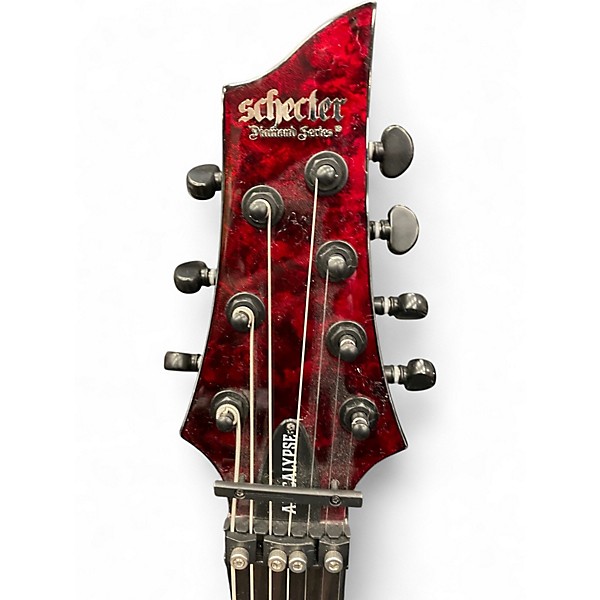 Used Schecter Guitar Research C-7 FR-S Apocalypse Red Reign Solid Body Electric Guitar