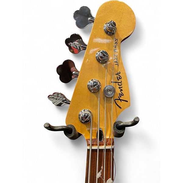 Used Fender Player Plus Jass Bass Bel Air Blue Electric Bass Guitar