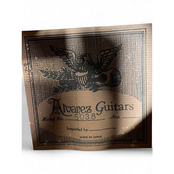 Used Alvarez 5038 Natural Acoustic Guitar