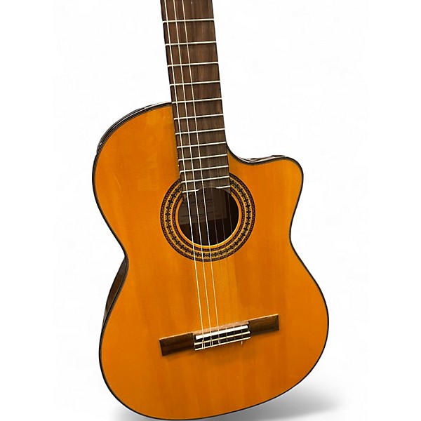 Used Takamine eg522c Natural Classical Acoustic Guitar