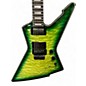 Used Schecter Guitar Research E-1-FR-S GREEN BURST Solid Body Electric Guitar
