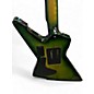 Used Schecter Guitar Research E-1-FR-S GREEN BURST Solid Body Electric Guitar
