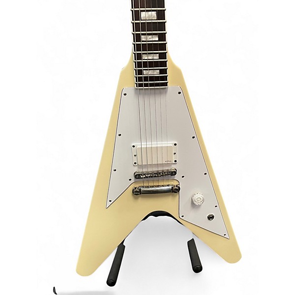 Used ESP Edwards E FV Vintage White Solid Body Electric Guitar