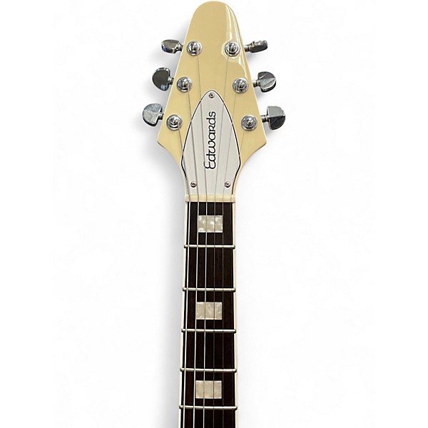 Used ESP Edwards E FV Vintage White Solid Body Electric Guitar