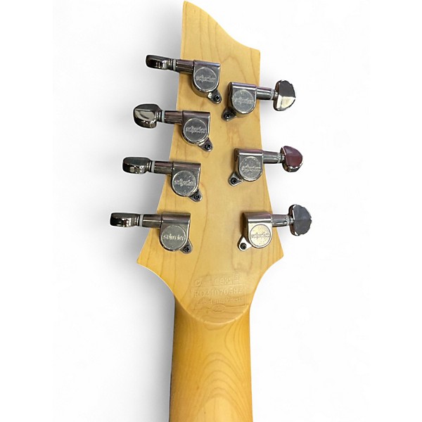 Used Schecter Guitar Research Demon 7 String Alpine White Solid Body Electric Guitar