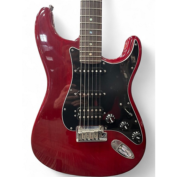 Used Fender American Deluxe Stratocaster Plus Candy Apple Red Solid Body Electric Guitar