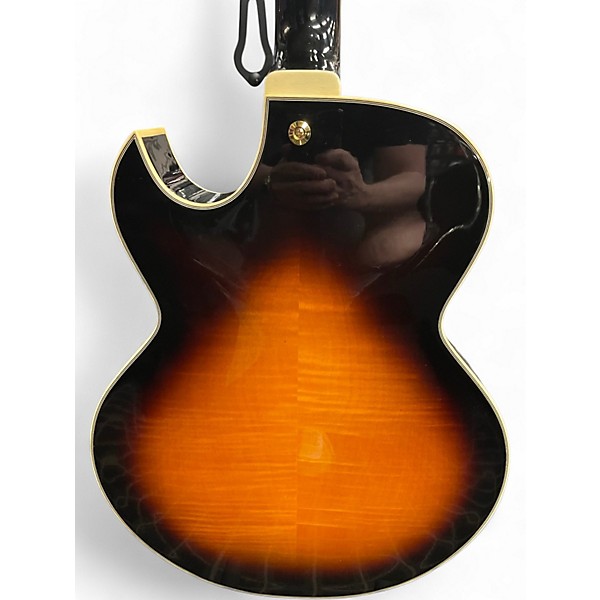 Used Ibanez LGB30 GEORGE BENSON 3 Tone Sunburst Hollow Body Electric Guitar