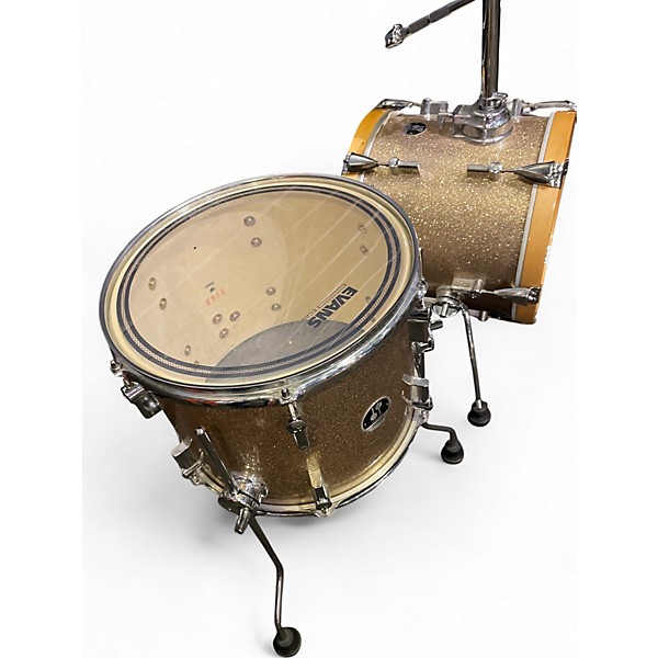 Used SONOR 3 Piece Martini Gold Sparkle Drum Kit