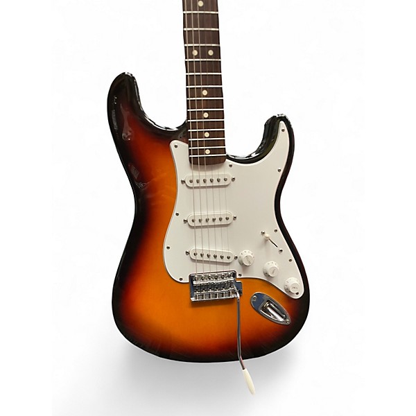 Used Fender Standard Stratocaster 3 Tone Sunburst Solid Body Electric Guitar