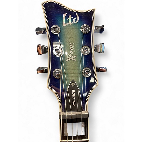 Used ESP LTD PS-1000 Xtone Violet Shadow Hollow Body Electric Guitar