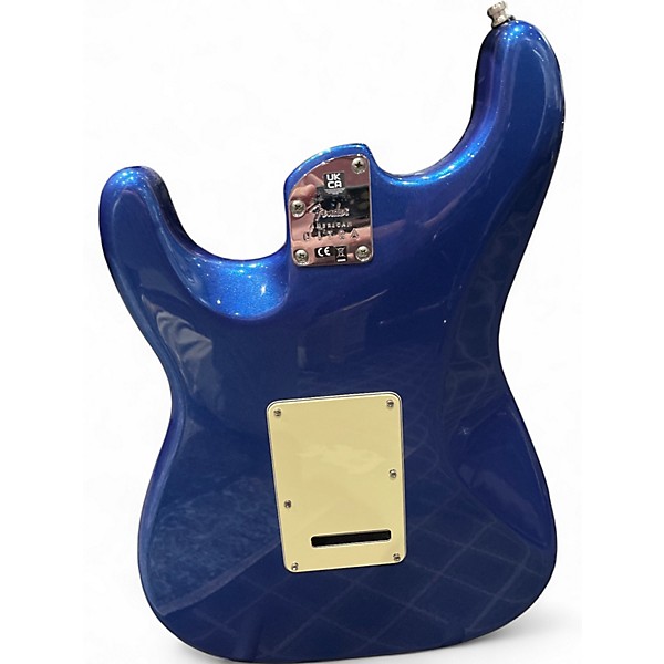 Used 2021 Fender American Ultra Stratocaster Cobalt Blue Metallic Solid Body Electric Guitar