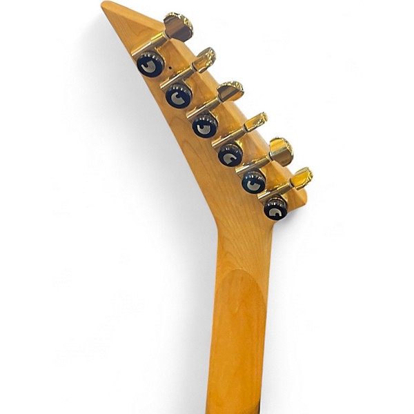 Used Jackson Roads Style Body Black and Gold Marble Wrap Solid Body Electric Guitar