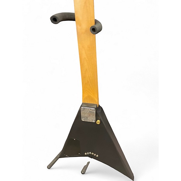 Used Jackson Roads Style Body Black and Gold Marble Wrap Solid Body Electric Guitar